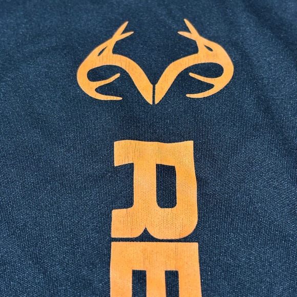 Realtree Antler Creek Men's XL Black Camo Hunting Shirt Short Sleeve Outdoors - Picture 4 of 6